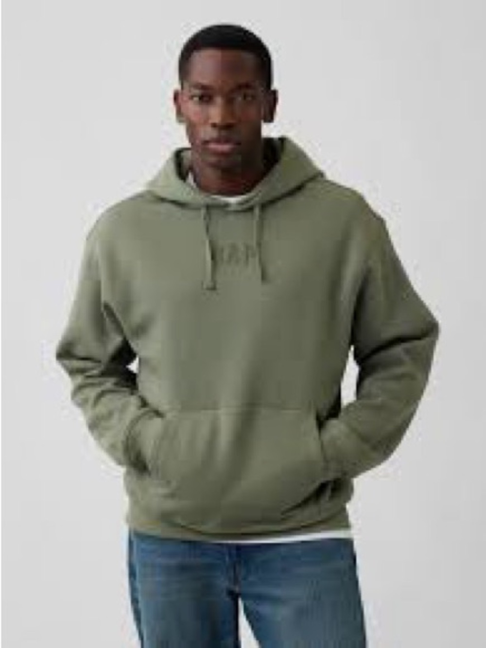 GAP Kids Light Olive Green Pullover Hoodie